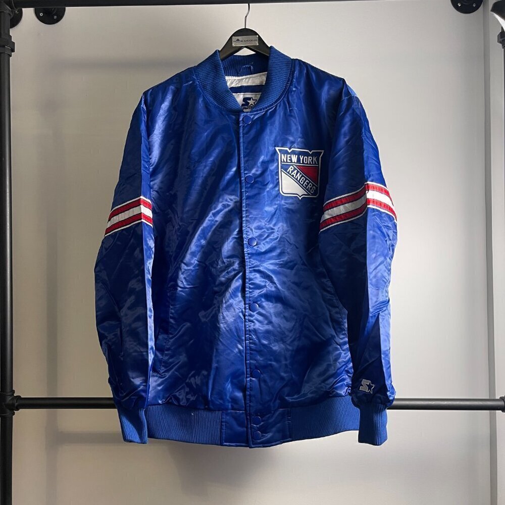 Starter New York Rangers satin jacket size XL or XXL